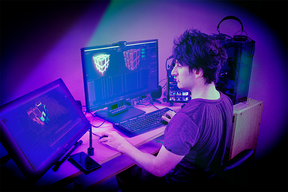 foto trabajando
